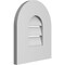 Ekena Millwork Round Top Surface Mount PVC Gable Vent: Functional, w/ 3-1/2"W x 1"P Standard Frame, 12"W x 14"H GVPRT12X1401SF - alternate 3